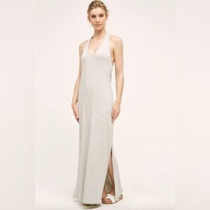 Anthropologie Saturday Sunday Halter Maxi Dress - Gray (Small)